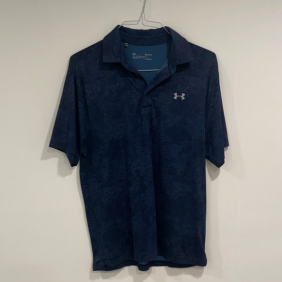 Under Armour Men's Dark Blue Polo Shirt - Picture 1 of 4